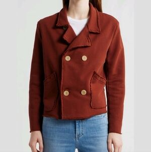 Frank & Eileen Mini Belfast Triple Fleece Peacoat In Spice Small $328